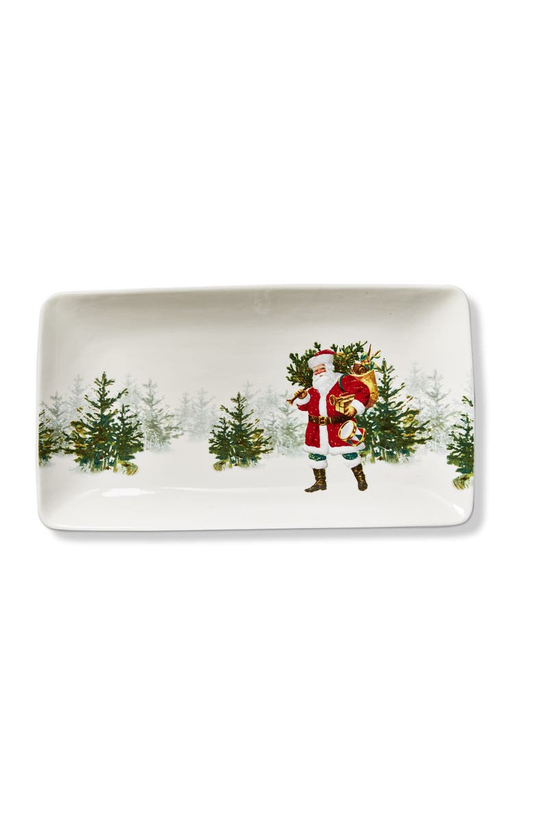 tag So This Is Christmas Rectangular Serving Platter Multicolor, Main, color, Multicolored