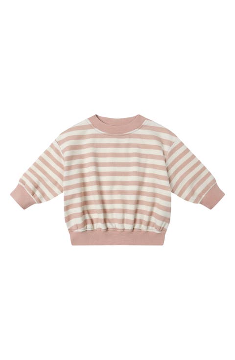 Stripe Relaxed Stretch Organic Cotton Sweatshirt (Baby)