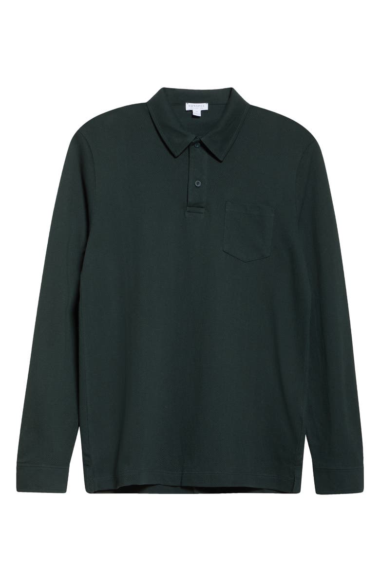 Sunspel Riviera Supima<sup>®</sup> Cotton Piqué Polo, Alternate, color,