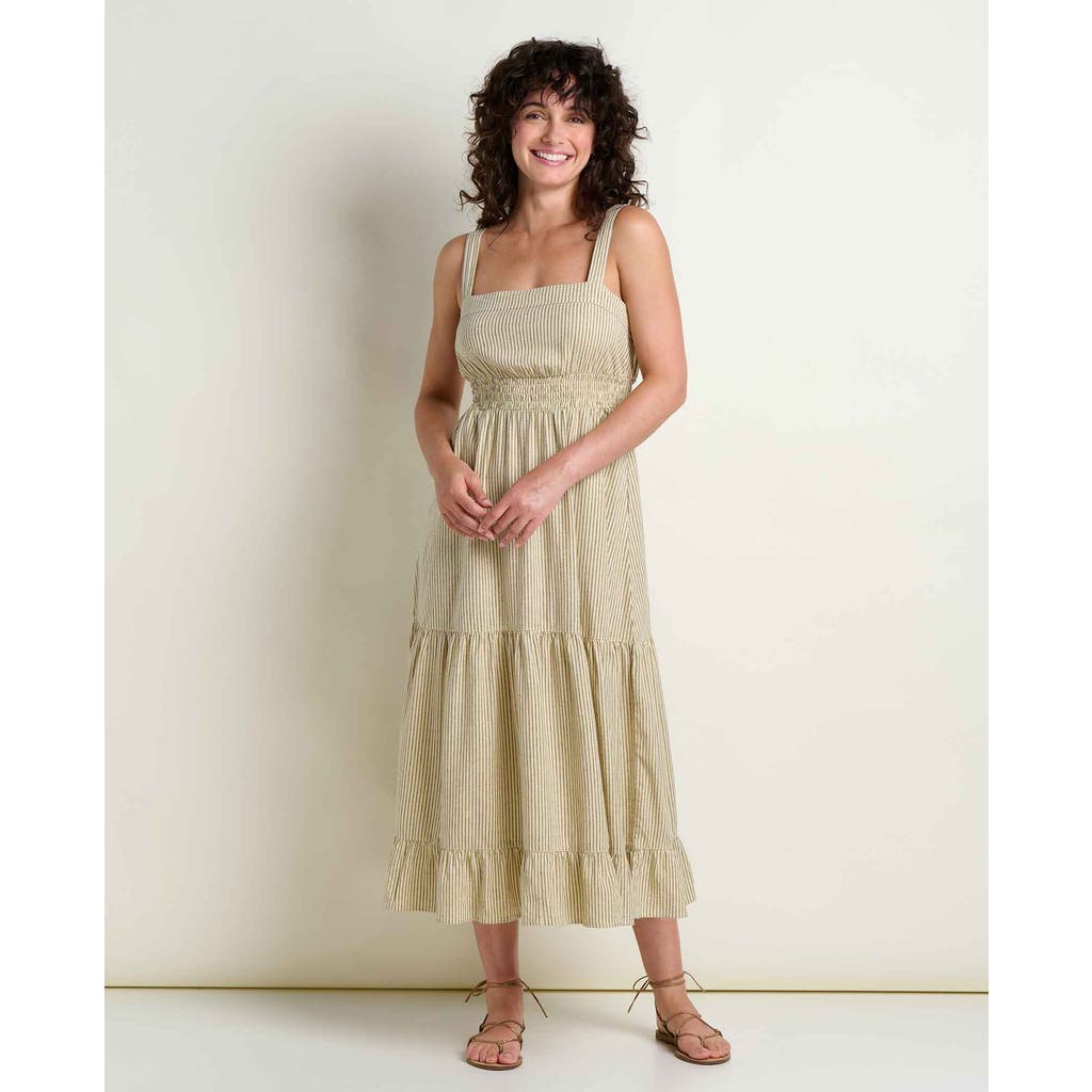 Toad And Co Toad & Co Taj Hemp Tiered Midi Sleeveless Dress