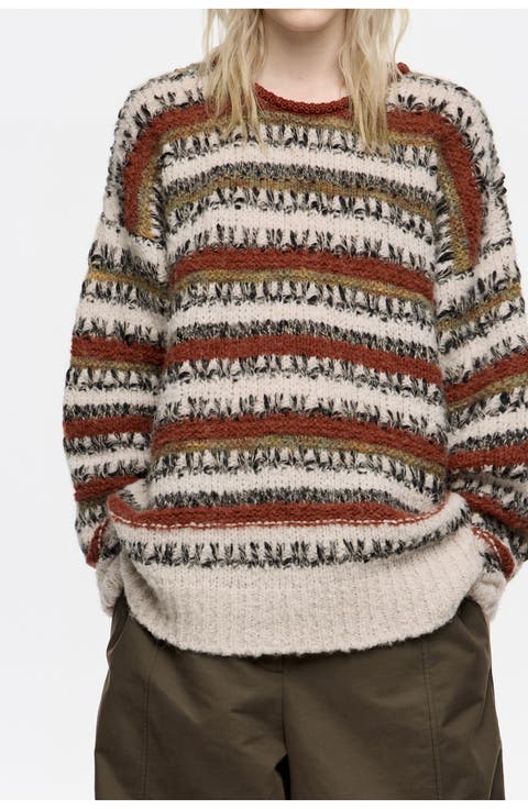 Oversize Multistripe Sweater