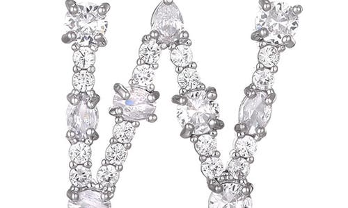 Adornia Mixed Crystal Initial Pendant Necklace