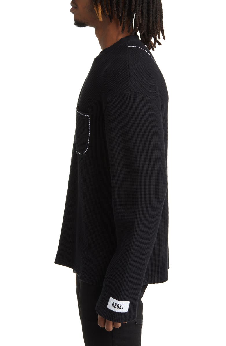 KROST Thermal Knit Long Sleeve Cotton Pocket T-Shirt, Alternate, color,