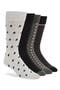4-Pack Assorted Dress Crew Socks