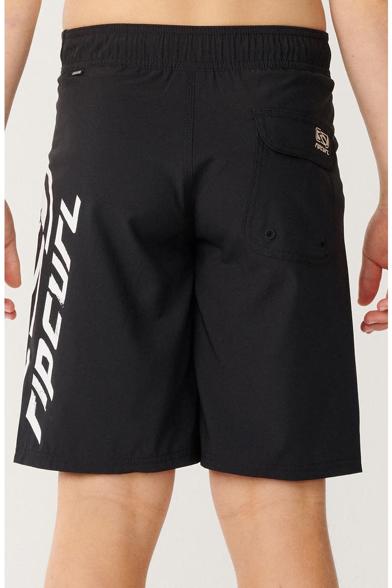 Kids' Mirage Archive Split Board Shorts, Alternate, color, BLACK