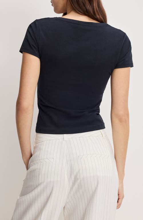 Good American V-neck Baby Tee In Multi