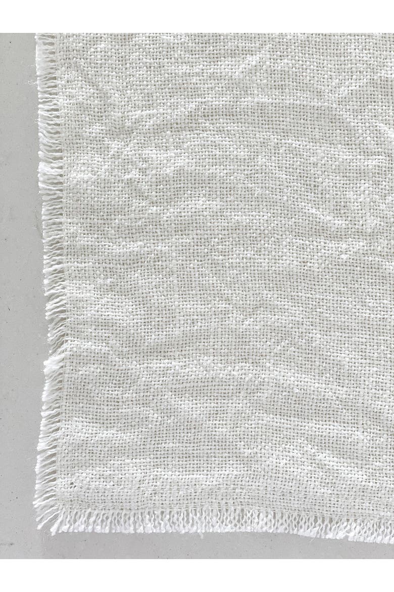 So Soft Linen Tablecloth, Main, color, White