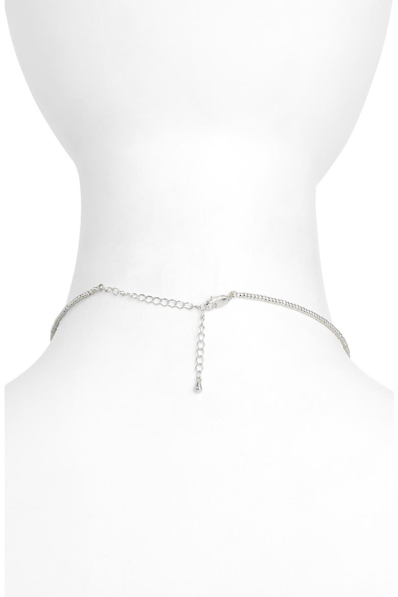 Fire Sky Pendant Collar Necklace, Alternate, color, SILVER