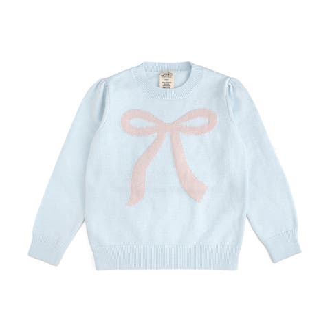 Shimmer Bow Intarsia Sweater (baby)