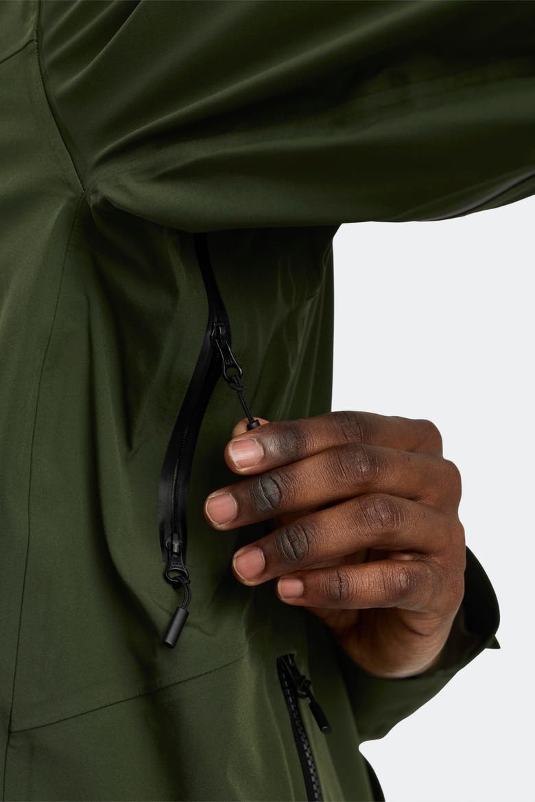 Rupert Rain Jacket Black Label, Alternate, color, Moss Khaki