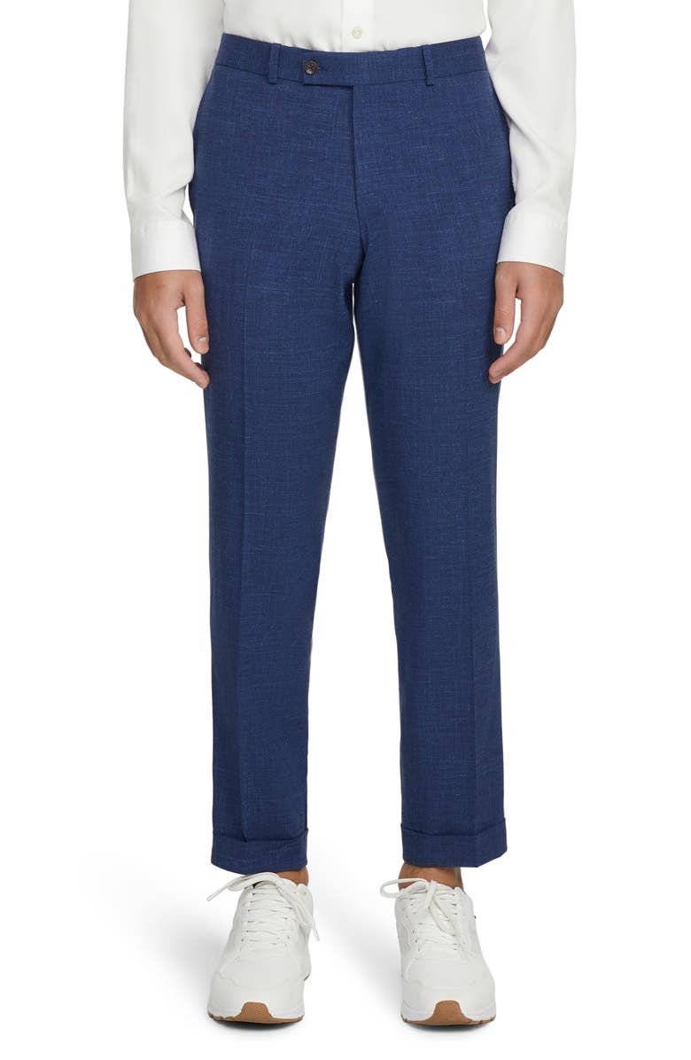 Jack Victor Hampton Unconstructed Wool Blend Sport Coat, Alternate, color, Blue