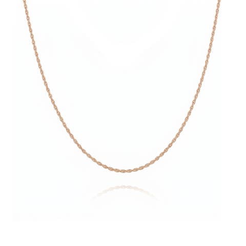 Sterling Silver Rope Chain Necklace
