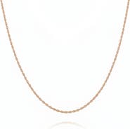 Spero London Sterling Silver Rope Chain Necklace