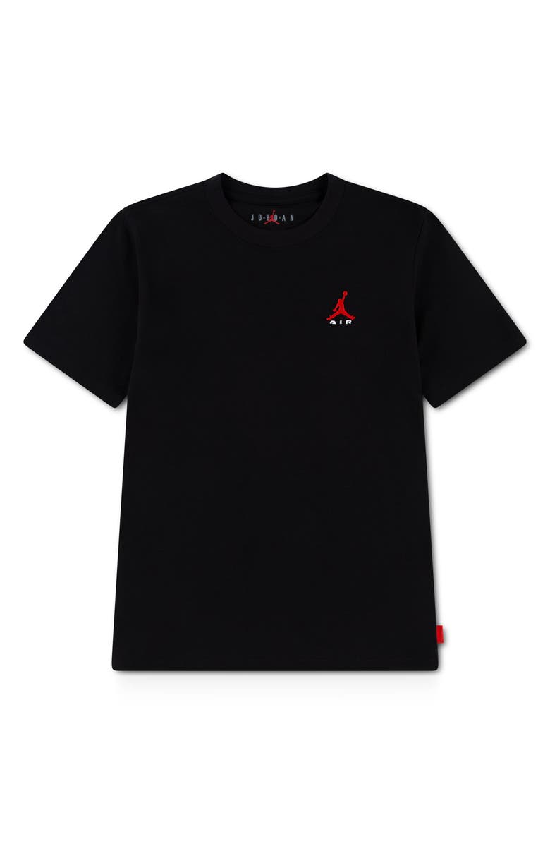 Jordan Kids' Embroidered Logo T-Shirt, Main, color, Black