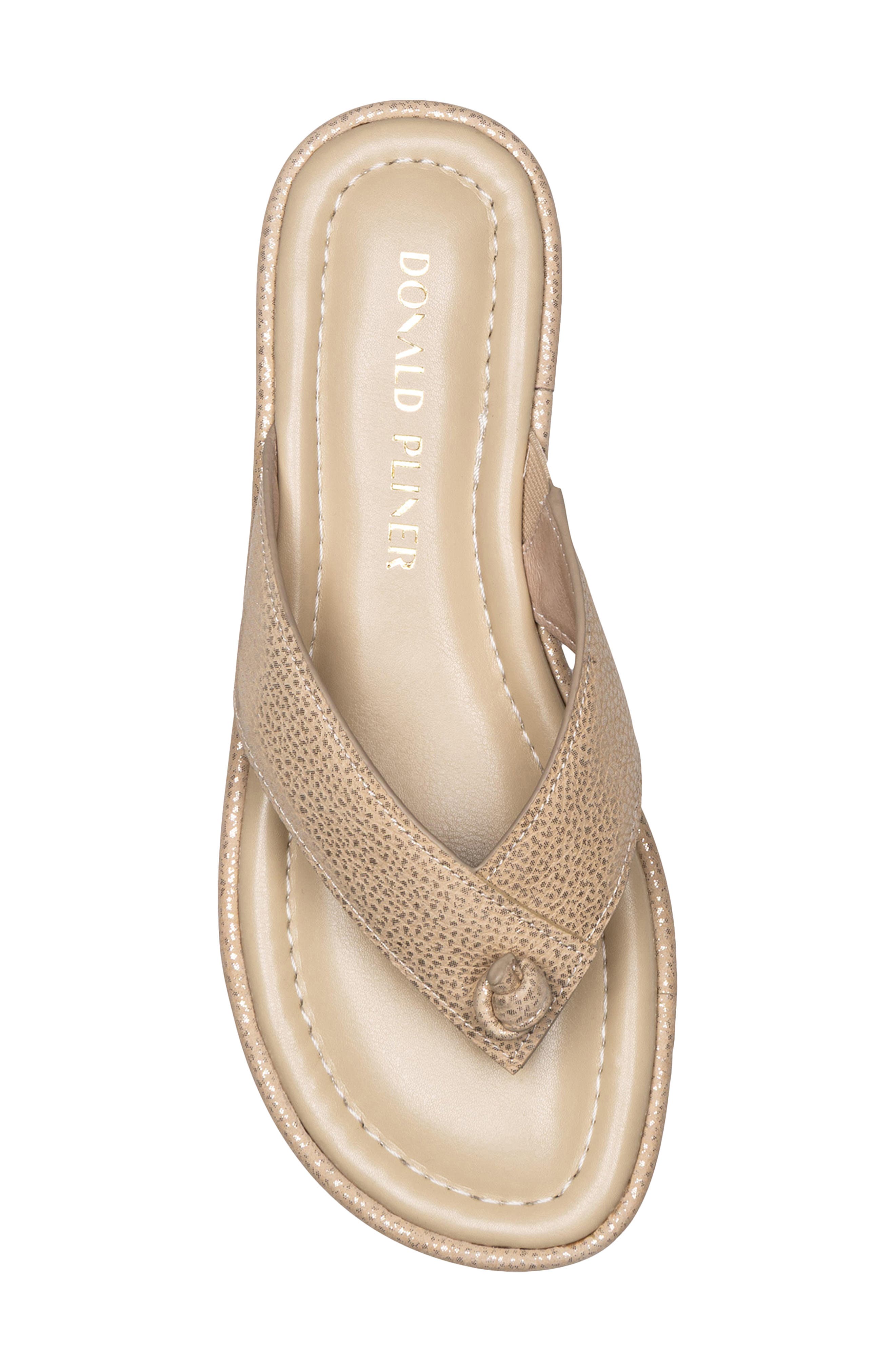 Donald Pliner Samiya Platform Flip Flop, Alternate, color, Platinum