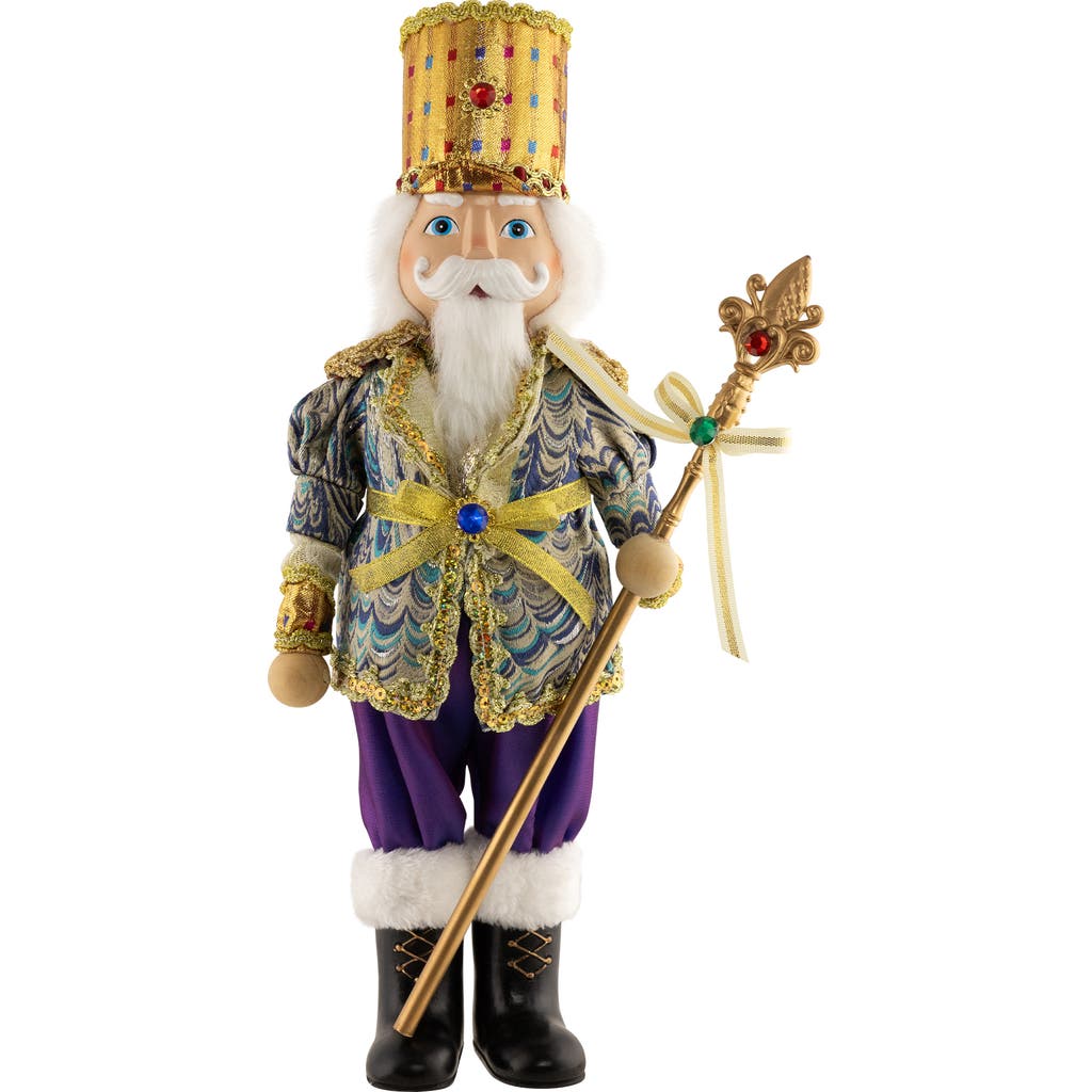 Northlight Nutcracker With Jeweled Scepter Christmas Figure In Multi