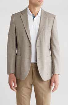 Taupe Notch Lapel Sport Coat