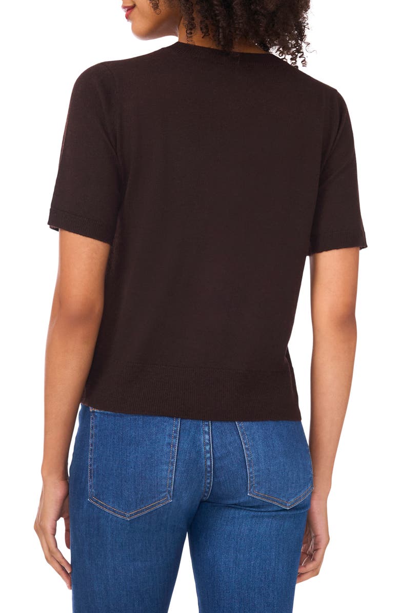 Ted Baker Short Sleeve Crewneck Sweater T-Shirt, Alternate, color, Carob