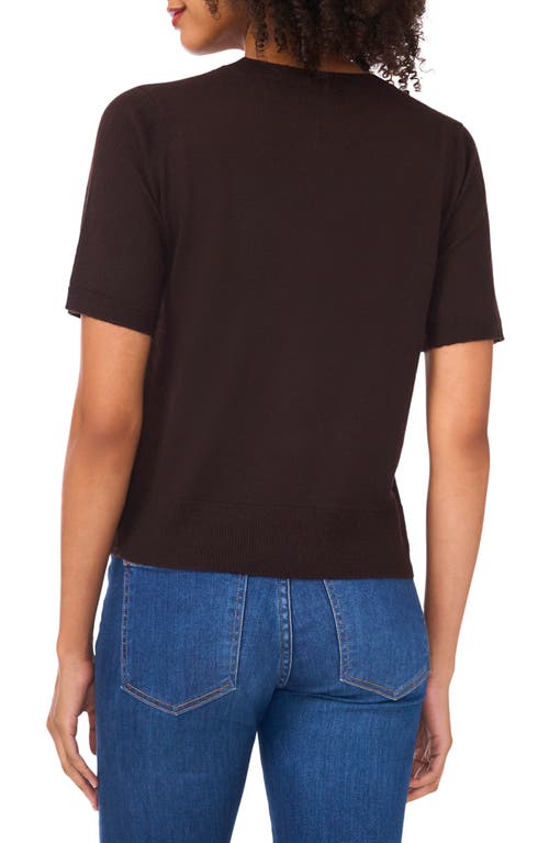 Ted Baker Short Sleeve Crewneck Sweater T-shirt In Brown