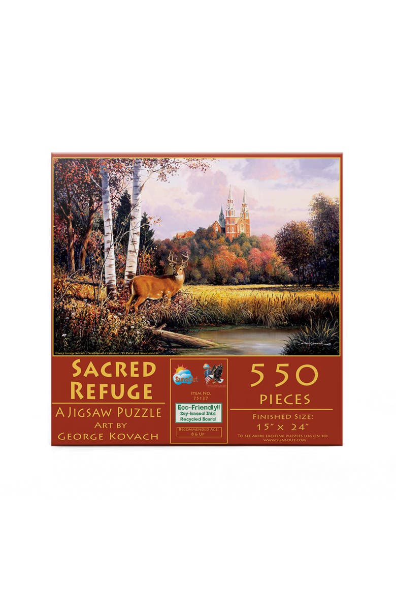 Sunsout Sacred Refuge 550 piece Jigsaw Puzzle for Adults, Alternate, color, Multicolor