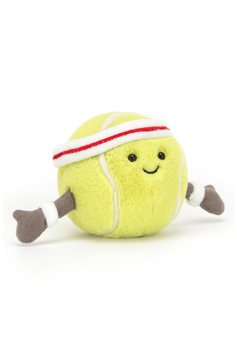 Amuseables Tennis Ball Plush Toy, Main, color, GREEN