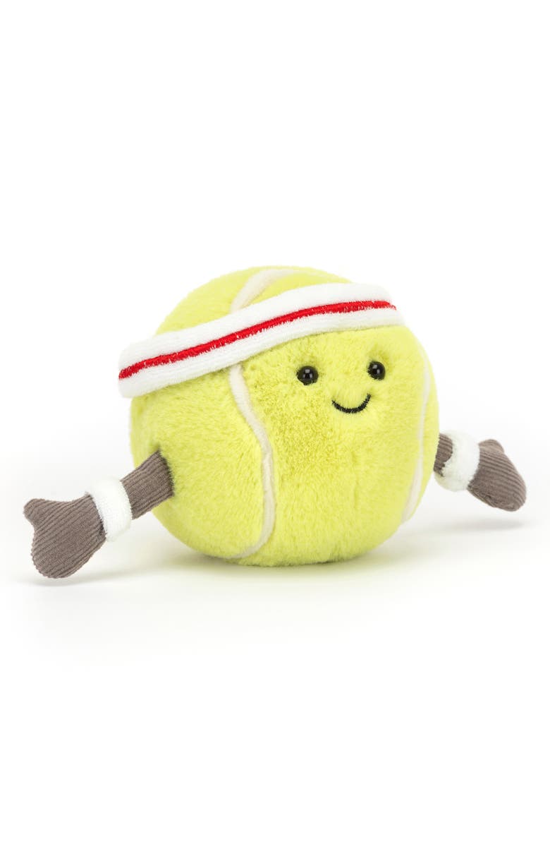 Jellycat Amuseable Tennis Ball Plush Toy, Main, color, Green