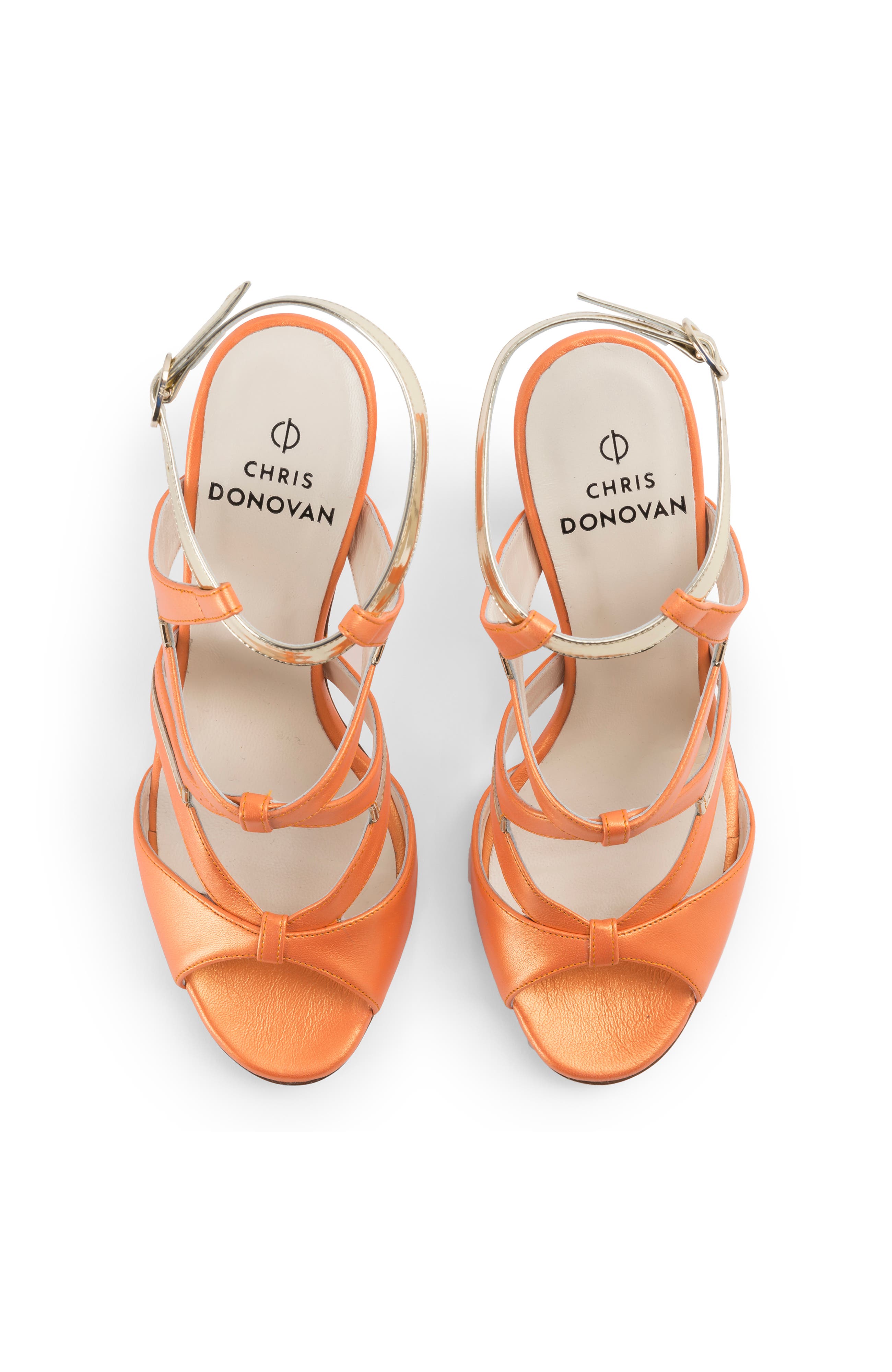 Chris Donovan Footwear Endeavor Sandal, Alternate, color, Orange