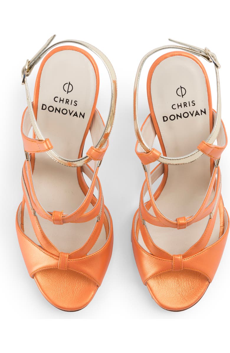 Chris Donovan Footwear Endeavor Sandal, Alternate, color, Orange