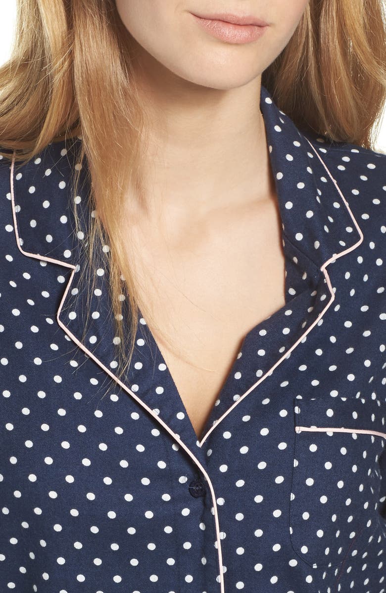 Nordstrom Lingerie Cotton Twill Pajamas, Alternate, color,