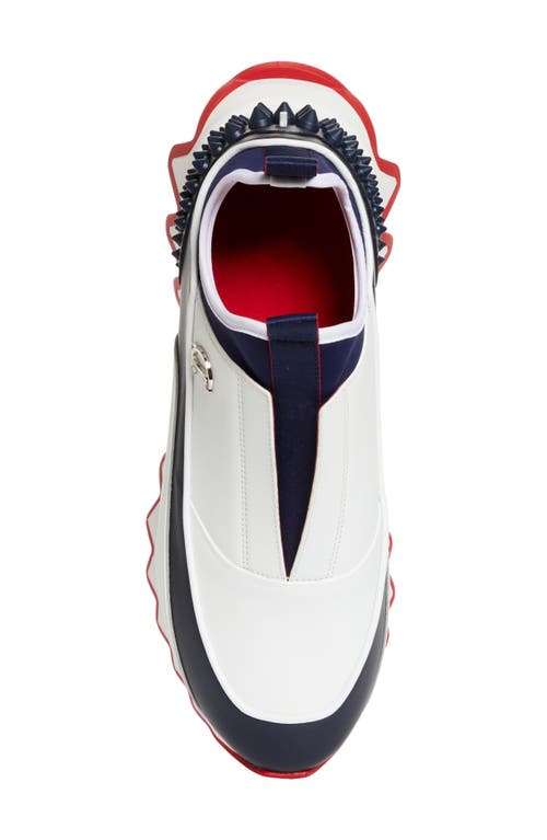 Christian Louboutin Sharkyloub Spikes Slip-on Sneaker In Multi