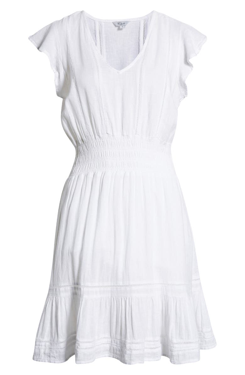 Rails Tara Flutter Sleeve Linen Blend Dress, Alternate, color, 