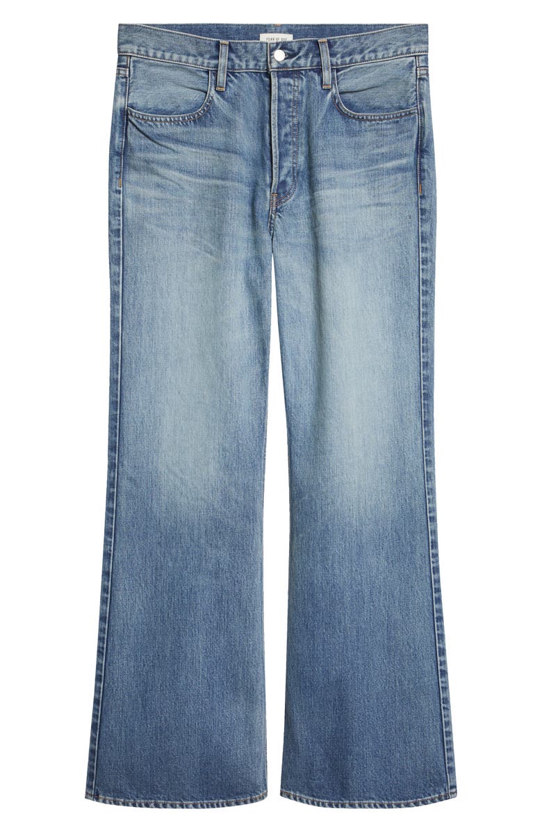 Fear of God 70s 5 Pocket Relaxed Bootcut Jeans, Main, color, Medium Indigo