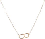 Alex and Ani Gold Elongated Initial Pendant Necklace