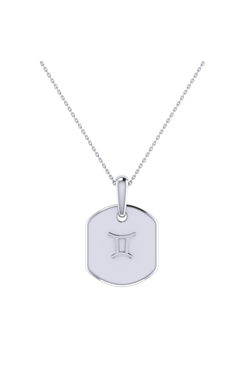 Gemini Moonstone & Diamond Necklace in Sterling Silver, Alternate, color, Silver