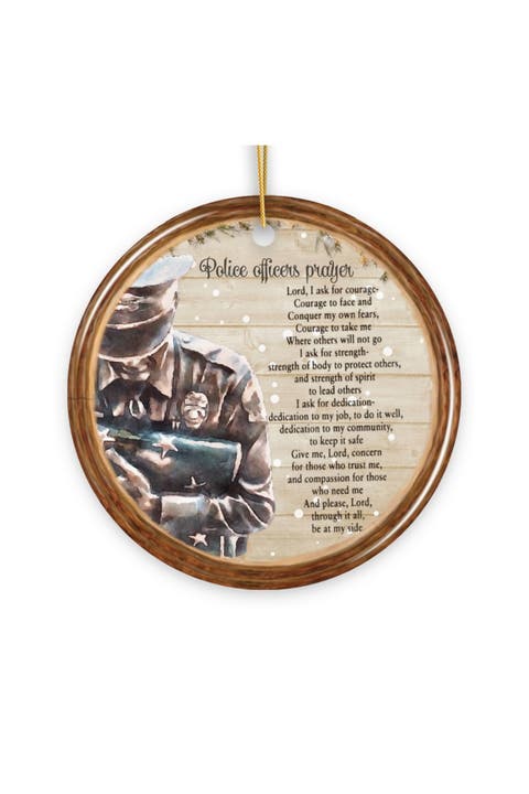Police Officers Prayer Law Enforcement Ornament