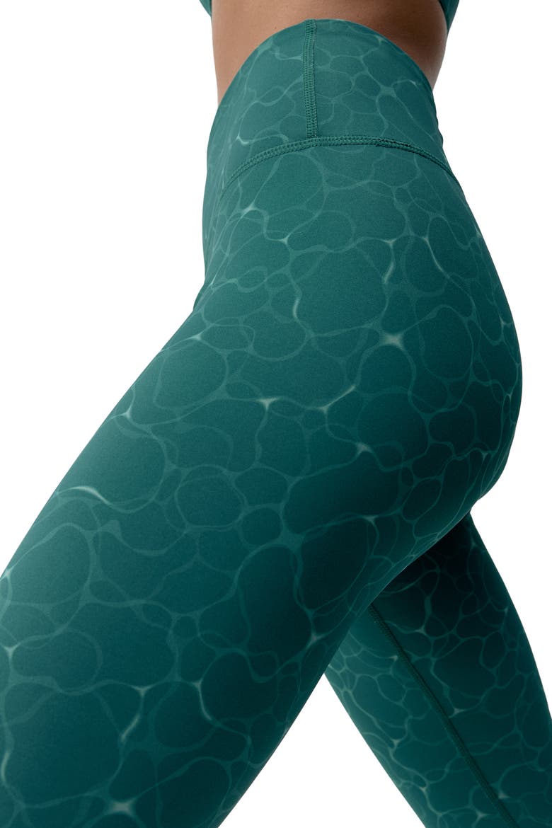 Organic 7/8 Performance Medium Rise Sport Legging, Alternate, color, Deep Green