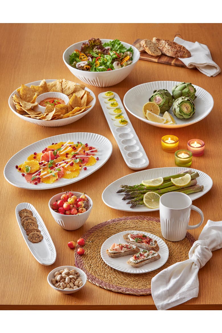Vista Grey Appetizer Plates Dishwasher Safe for Snacks, Alternate, color, Grey