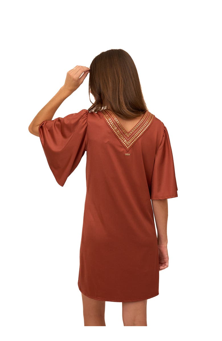 Cabana Life Flutter Sleeve Shift Dress, Alternate, color,