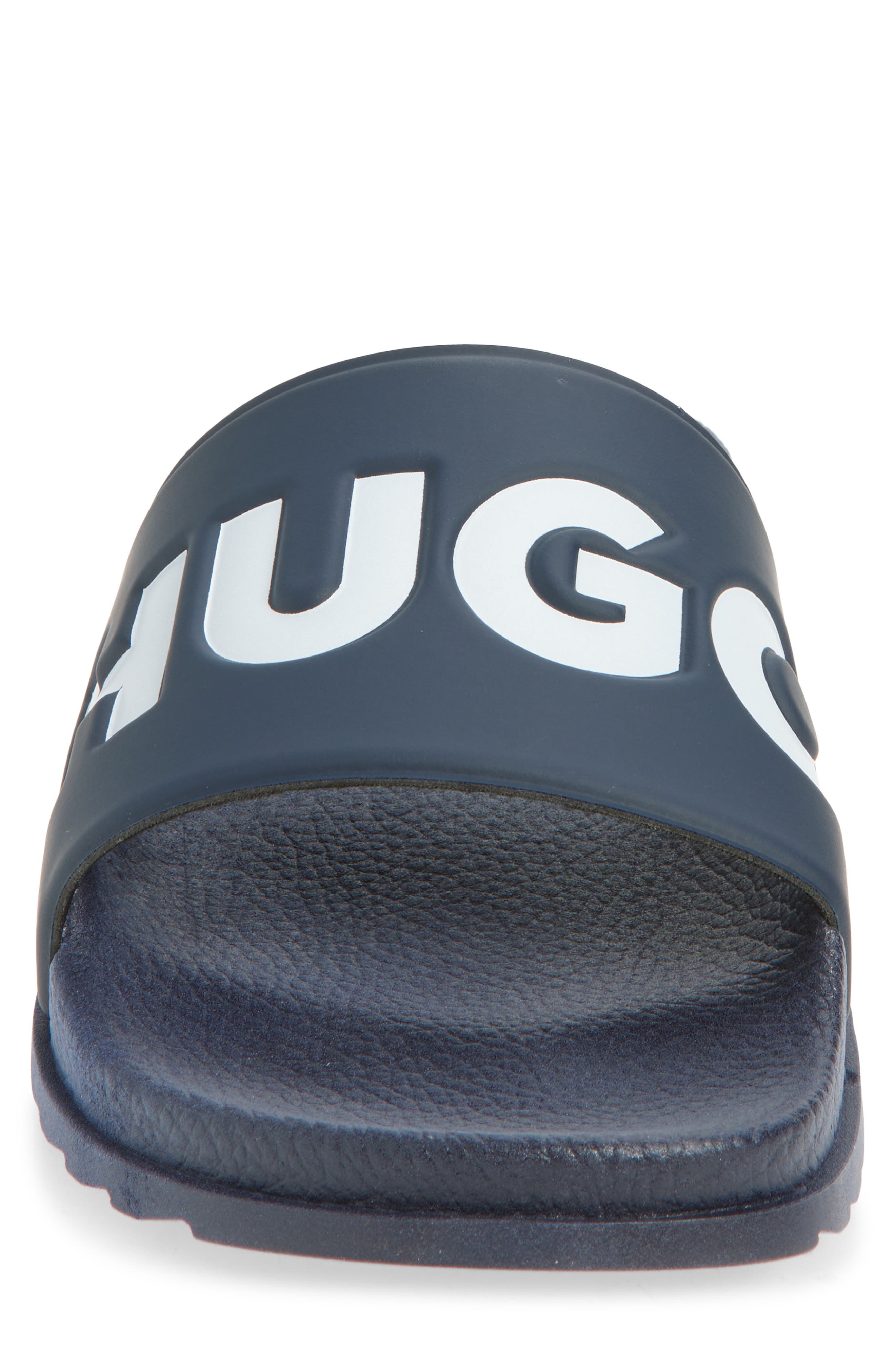 BOSS Logo Slide Sandal, Alternate, color, Dark Blue