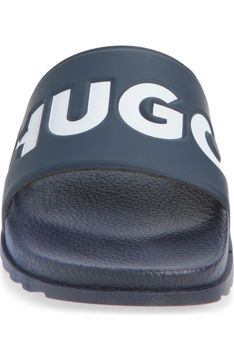 BOSS Logo Slide Sandal, Alternate, color, Dark Blue