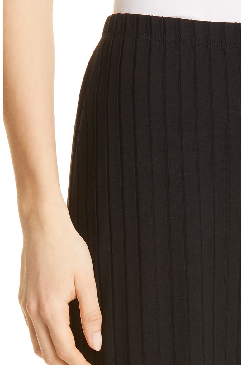Rib Ankle Pant, Alternate, color, BLACK