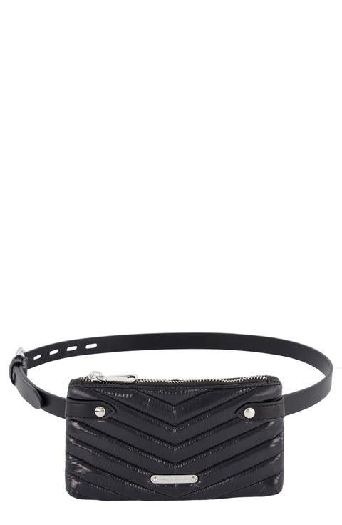 Quilted Leather Belt Bag