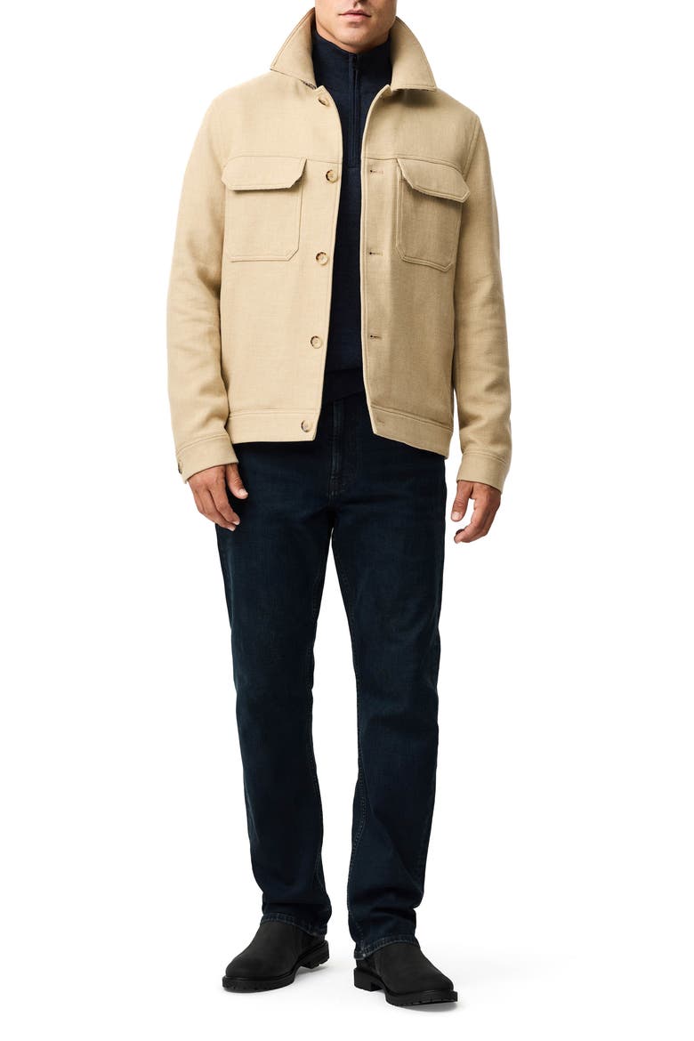 Oates Canyon Cotton Trucker Jacket, Alternate, color, BEIGE