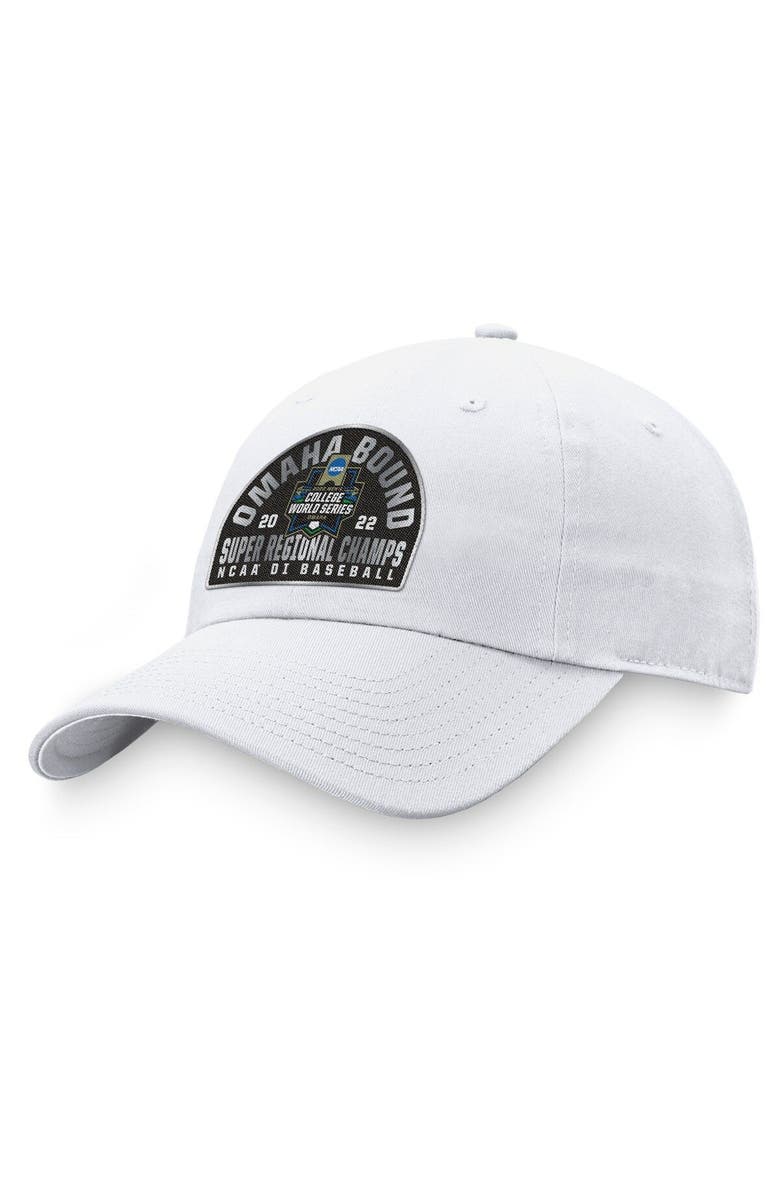 TOP OF THE WORLD Men's Top of the World White Stanford Cardinal 2022 NCAA Men's Baseball Super Regional Champions Locker Room Adjustable Hat, Alternate, color, 