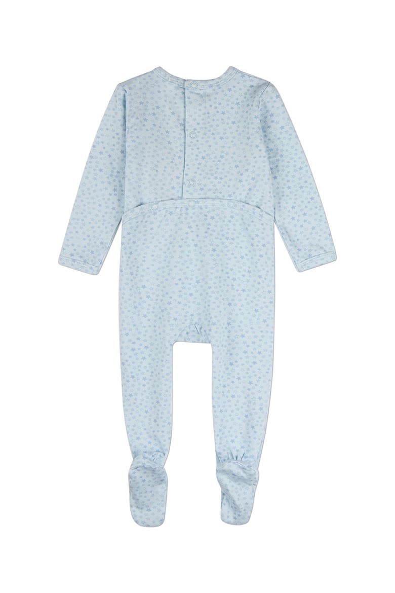 Baby Constellations In The Night Sky Footie, Alternate, color, Blue