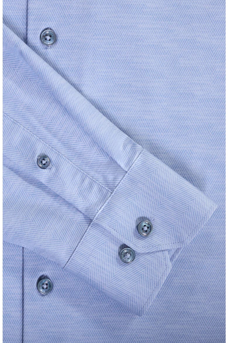 James OoohCotton® Herringbone Button-Up Shirt, Alternate, color, ICE