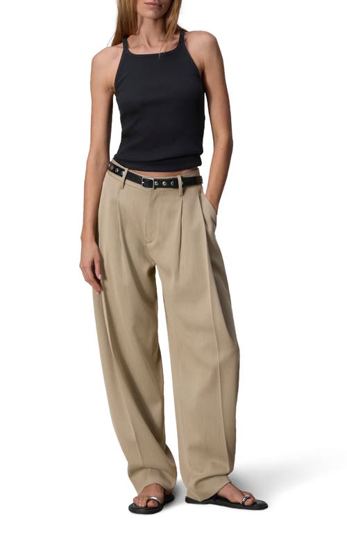 Rag & Bone Cecily Italian Suiting Pants In Tan Multi
