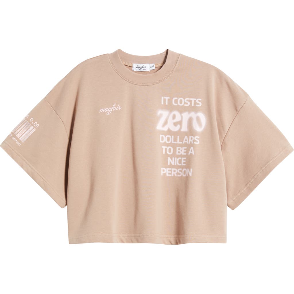THE MAYFAIR GROUP THE MAYFAIR GROUP IT COSTS $0 CROP T-SHIRT