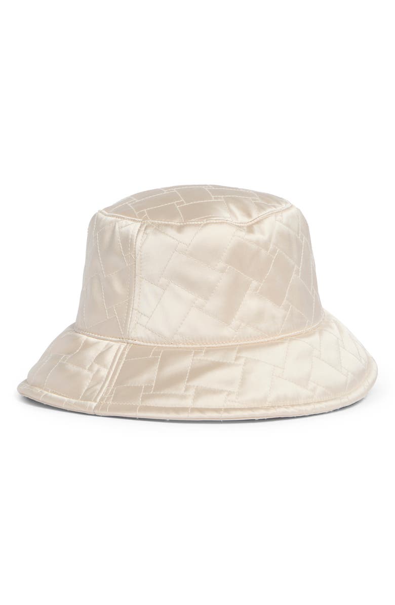 Kurt Geiger London Quilted Bucket Hat, Alternate, color, Vanilla