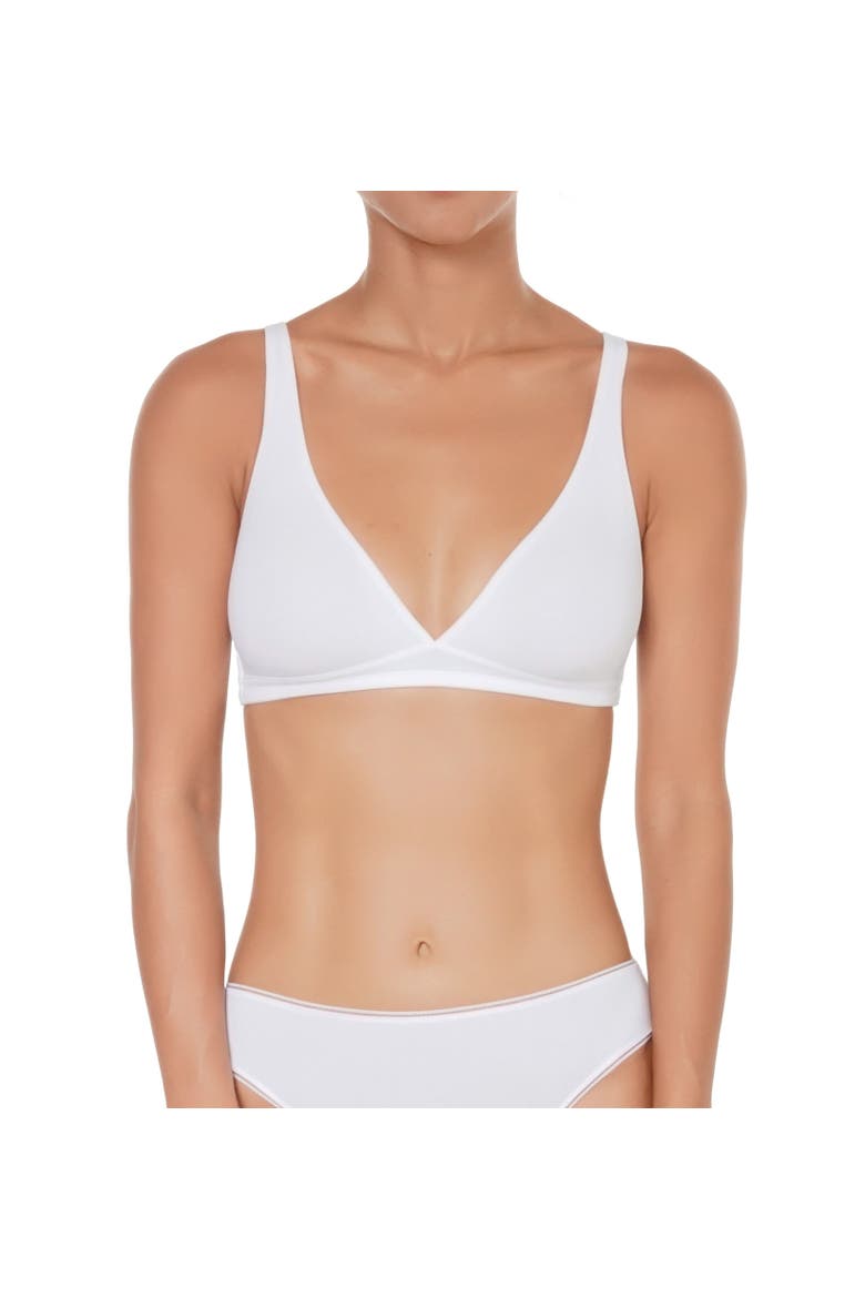 Coton Bio Bralette, Alternate, color, White